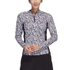 Adidas Women's Ultimate365 Print Pullover 12 Adidas Women's Ultimate365 Print Pullover -Callaway Store adidas ss23 womens ultimate365 print pullover black white itempicture