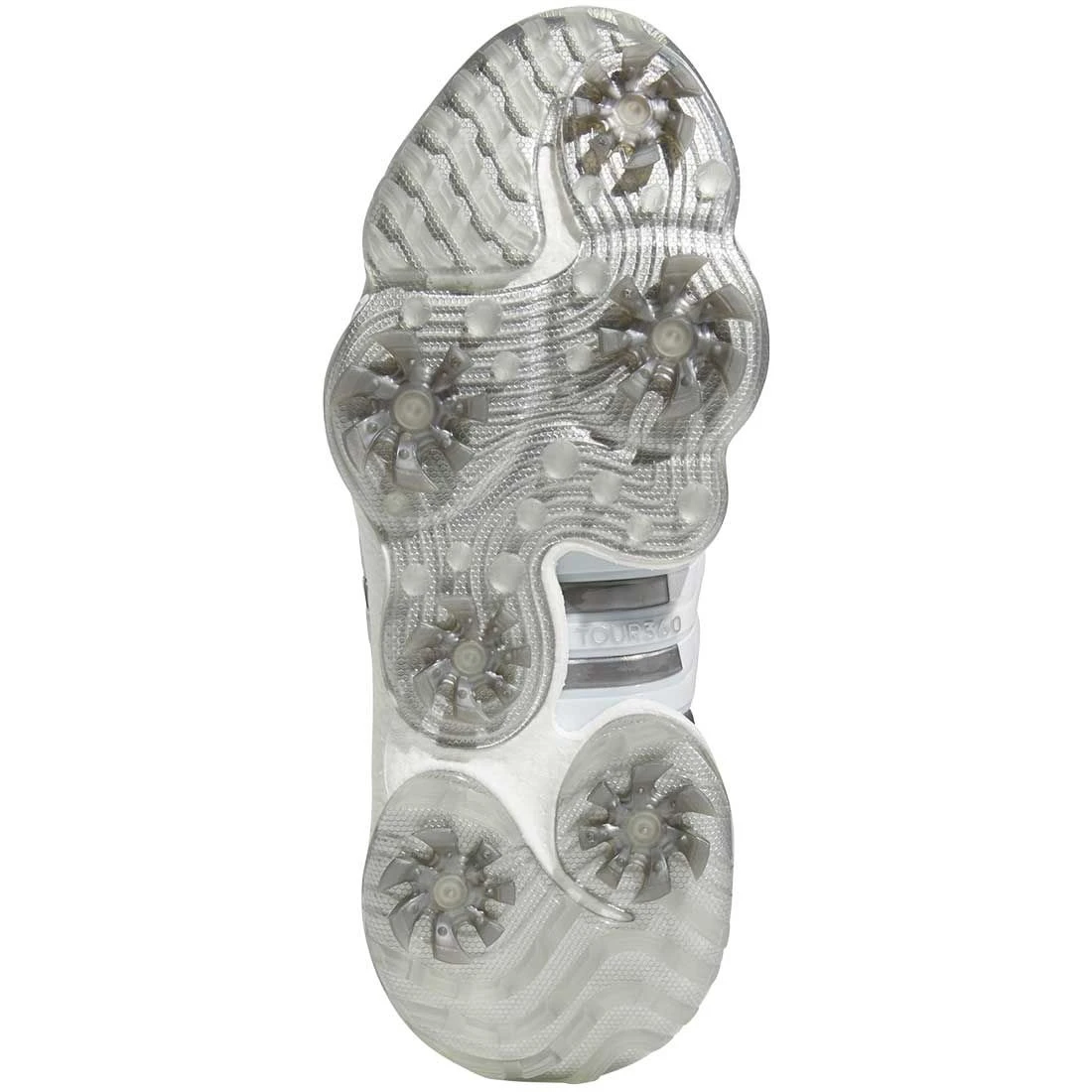 Adidas Tour360 Infinity Golf Shoes White/White/Silver 2 Adidas Tour360 Infinity Golf Shoes White/White/Silver - Image 2