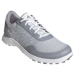 Adidas Women's AlphaFlex Sport Golf Shoes White/Glory Grey -Callaway Store adidas womens alphaflex sport golf shoes white glory grey angle itempicture