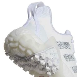 Adidas Women's Codechaos 22 Golf Shoes White/Silver/Clear Pink 13 Adidas Women's Codechaos 22 Golf Shoes White/Silver/Clear Pink -Callaway Store adidas womens codechaos 22 golf shoes white silver clear pink sole detail itempicture