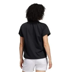 Adidas FW21 Women's 3-Stripe Polo -Callaway Store adidas womens fw21 3 stripe polo black back itempicture