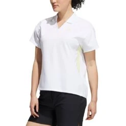 Adidas FW21 Women's 3-Stripe Polo -Callaway Store adidas womens fw21 3 stripe polo white itempicture