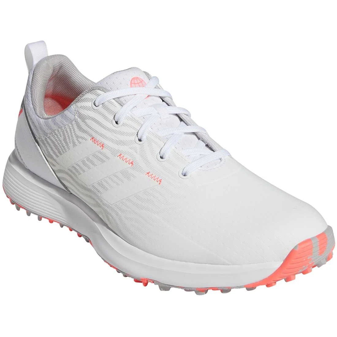 Adidas Women's S2G Spikeless Golf Shoes White/Grey Two 3 Adidas Women's S2G Spikeless Golf Shoes White/Grey Two - Image 3