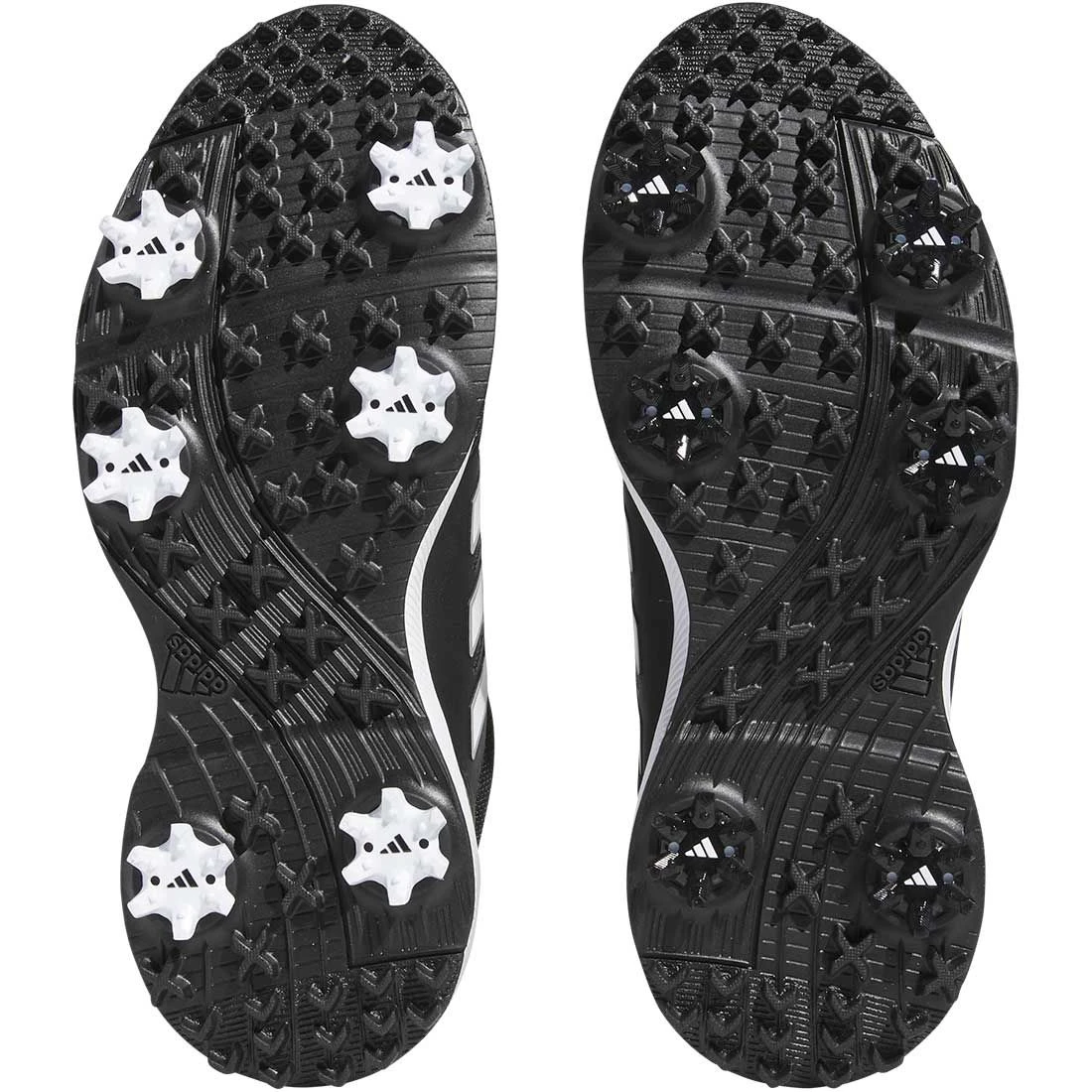 Adidas Women's Tech Response 3.0 Golf Shoes Black/White/Silver 2 Adidas Women's Tech Response 3.0 Golf Shoes Black/White/Silver - Image 2