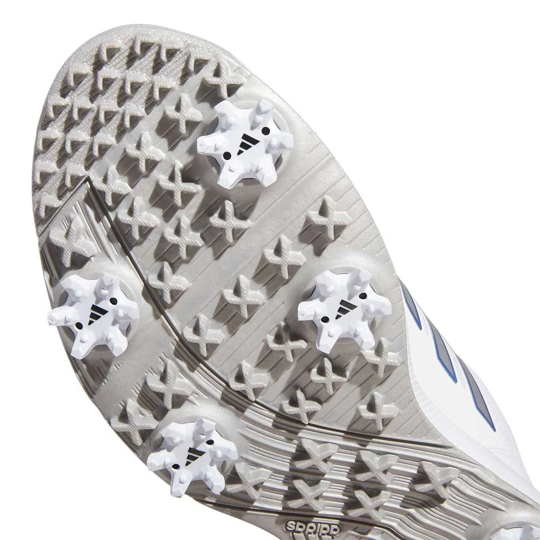 Adidas Women's Tech Response 3.0 Golf Shoes White/Silver/Blue Fusion 7 Adidas Women's Tech Response 3.0 Golf Shoes White/Silver/Blue Fusion - Image 7