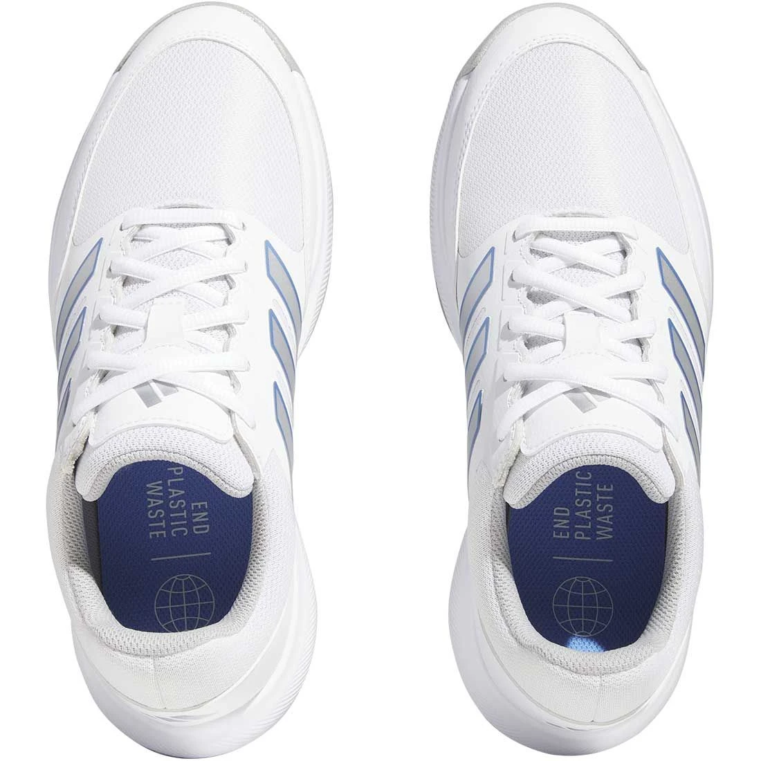 Adidas Women's Tech Response 3.0 Golf Shoes White/Silver/Blue Fusion 5 Adidas Women's Tech Response 3.0 Golf Shoes White/Silver/Blue Fusion - Image 5