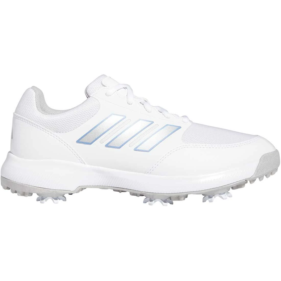 Adidas Women's Tech Response 3.0 Golf Shoes White/Silver/Blue Fusion 1 Adidas Women's Tech Response 3.0 Golf Shoes White/Silver/Blue Fusion