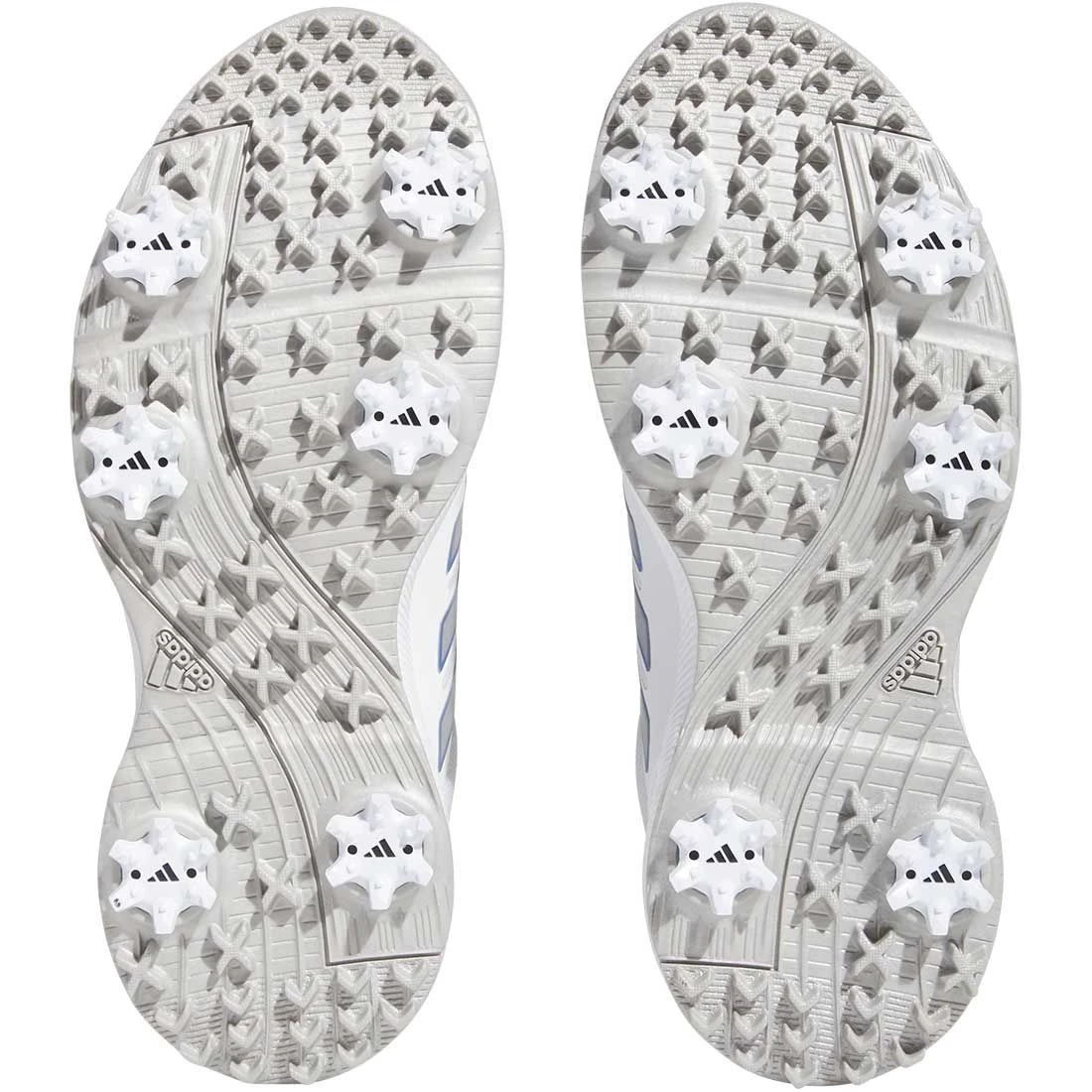 Adidas Women's Tech Response 3.0 Golf Shoes White/Silver/Blue Fusion 2 Adidas Women's Tech Response 3.0 Golf Shoes White/Silver/Blue Fusion - Image 2