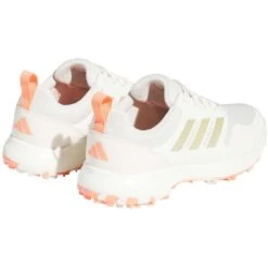 Adidas Women's Tech Response 3.0 SL Golf Shoes Chalk White/Silver/Coral Fusion 9 Adidas Women's Tech Response 3.0 SL Golf Shoes Chalk White/Silver/Coral Fusion -Callaway Store adidas womens tech response 3 0 sl golf shoes chalk white coral back itempicture