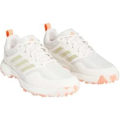 Adidas Women's Tech Response 3.0 SL Golf Shoes Chalk White/Silver/Coral Fusion 8 Adidas Women's Tech Response 3.0 SL Golf Shoes Chalk White/Silver/Coral Fusion -Callaway Store adidas womens tech response 3 0 sl golf shoes chalk white coral front itempicture