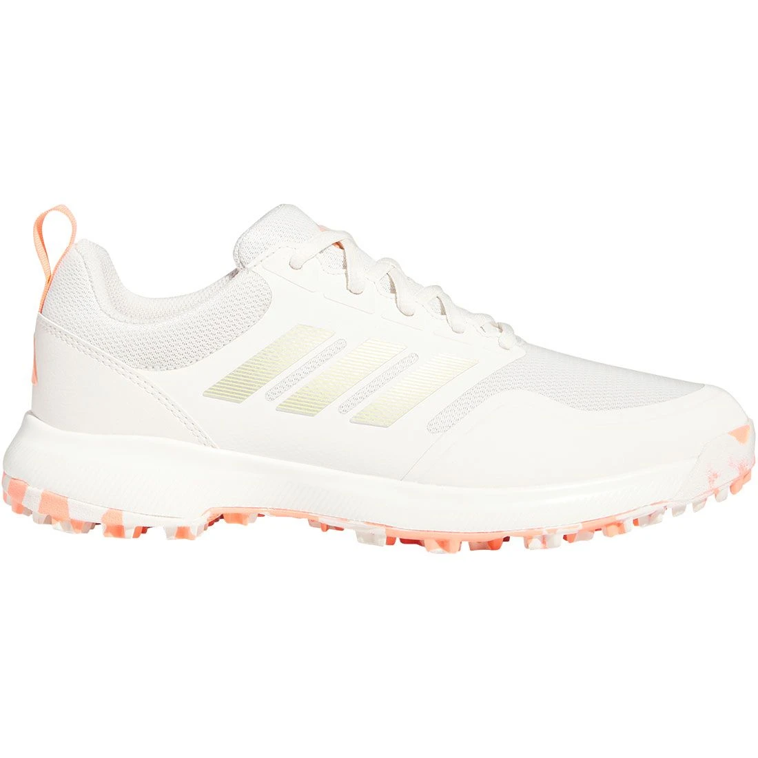 Adidas Women's Tech Response 3.0 SL Golf Shoes Chalk White/Silver/Coral Fusion 1 Adidas Women's Tech Response 3.0 SL Golf Shoes Chalk White/Silver/Coral Fusion