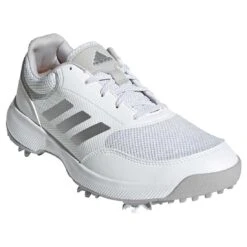 Adidas Women's Tech Response Golf Shoes White/Silver/Grey Two 7 Adidas Women's Tech Response Golf Shoes White/Silver/Grey Two -Callaway Store adidas womens tech response golf shoes white silver grey two front