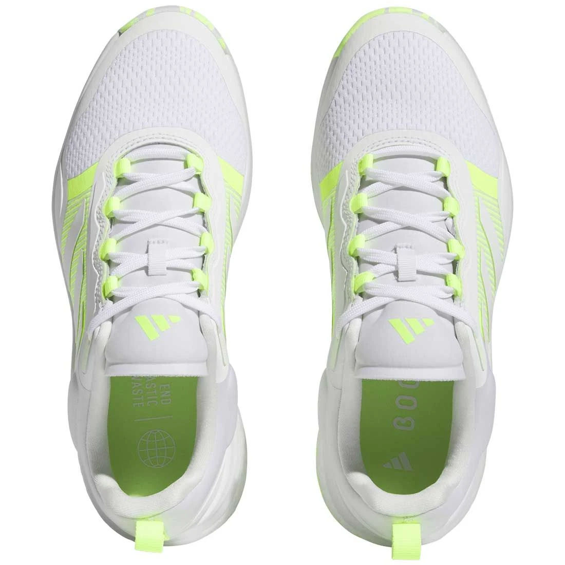 Adidas Women's Zoysia Golf Shoes White/Lucid Lemon 4 Adidas Women's Zoysia Golf Shoes White/Lucid Lemon - Image 4