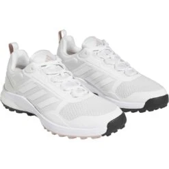 Adidas Women's Zoysia Golf Shoes White/Wonder Taupe 11 Adidas Women's Zoysia Golf Shoes White/Wonder Taupe -Callaway Store adidas womens zoysia golf shoes white wonder taupe gv9396 front itempicture