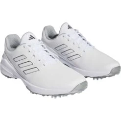 Adidas ZG23 Golf Shoes White/Silver 11 Adidas ZG23 Golf Shoes White/Silver -Callaway Store adidas zg23 golf shoes white silver gw1177 front itempicture