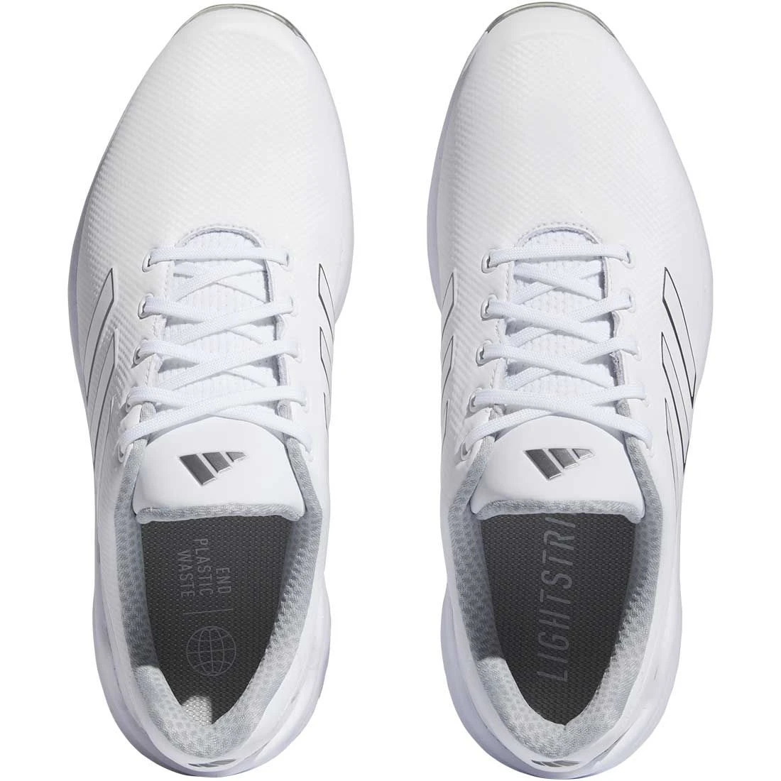 Adidas ZG23 Golf Shoes White/Silver 4 Adidas ZG23 Golf Shoes White/Silver - Image 4