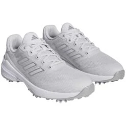 Adidas ZG23 Vent Golf Shoes Dash Grey/White/Silver -Callaway Store adidas zg23 vent golf shoes dash grey white silver front itempicture