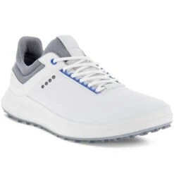 Ecco Golf Core Golf Shoes White/Silver -Callaway Store ecco golf core golf shoes white silver front itempicture