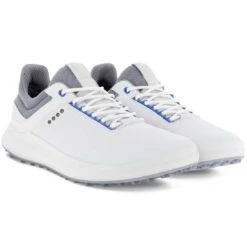 Ecco Golf Core Golf Shoes White/Silver -Callaway Store ecco golf core golf shoes white silver pair itempicture