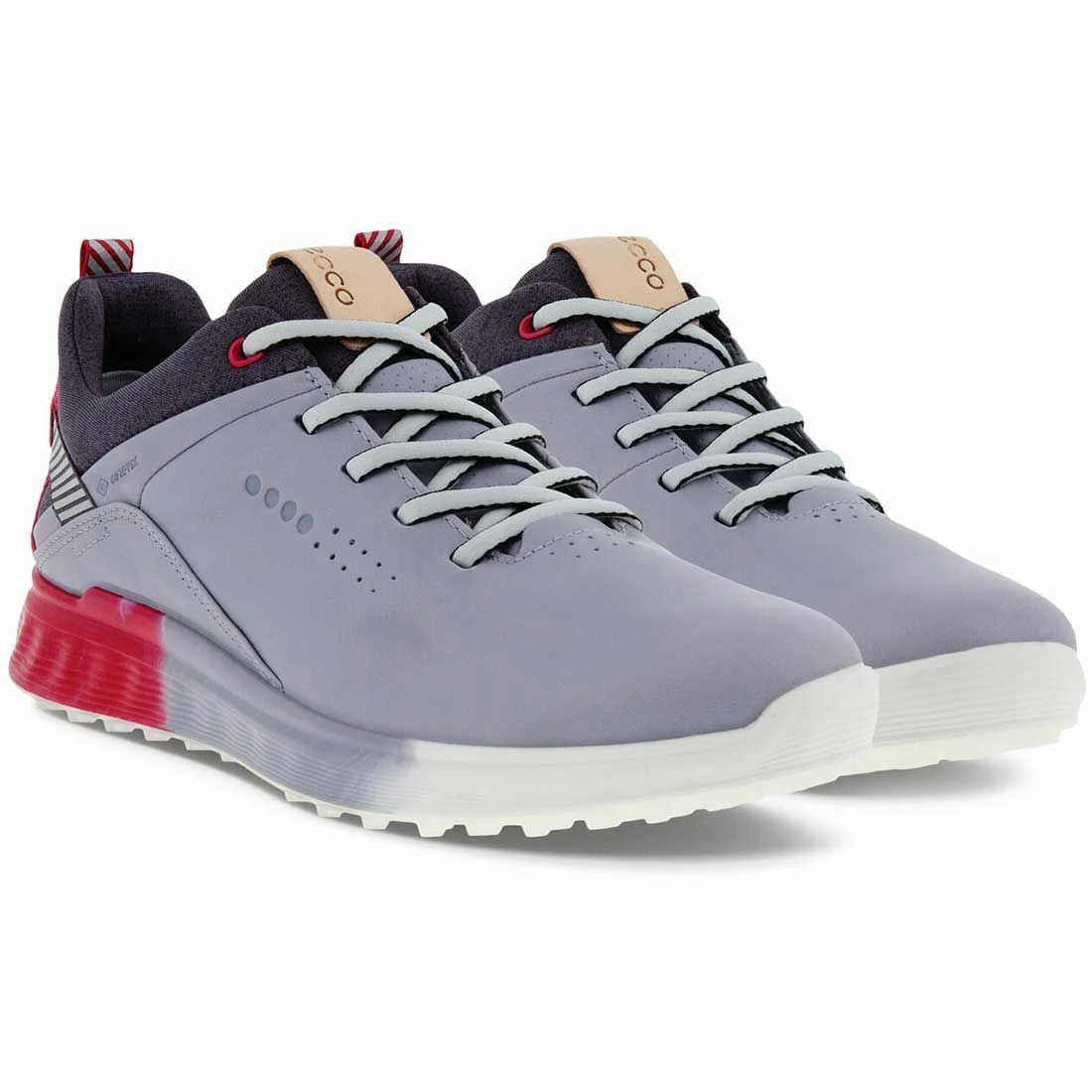 Ecco Women's S-Three Golf Shoes Silver Grey/Dahlia 4 Ecco Women's S-Three Golf Shoes Silver Grey/Dahlia - Image 4