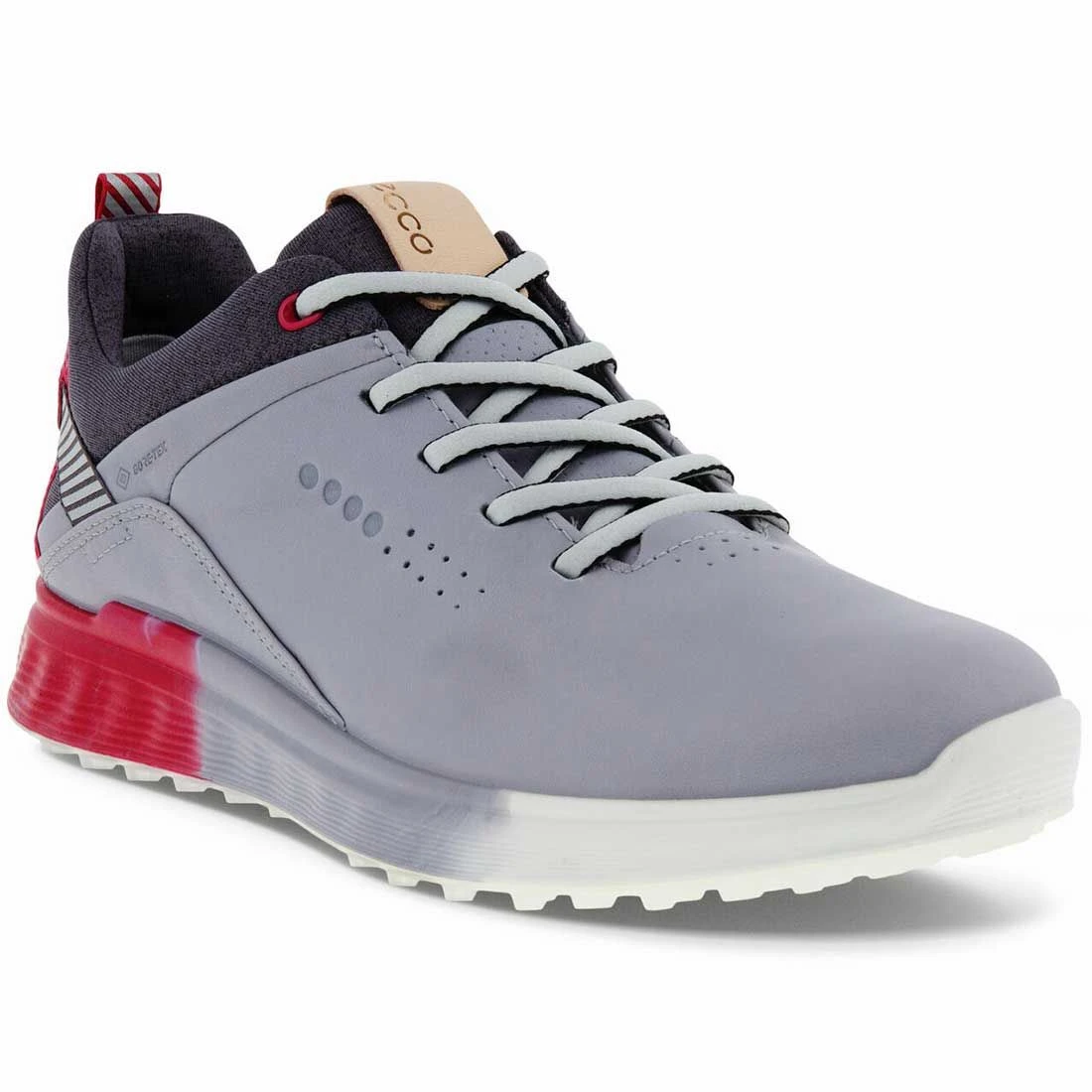 Ecco Women's S-Three Golf Shoes Silver Grey/Dahlia 3 Ecco Women's S-Three Golf Shoes Silver Grey/Dahlia - Image 3