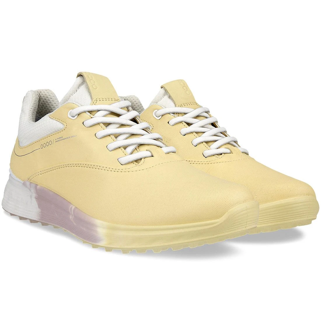 Ecco Women's S-Three Golf Shoes Straw/White 4 Ecco Women's S-Three Golf Shoes Straw/White - Image 4