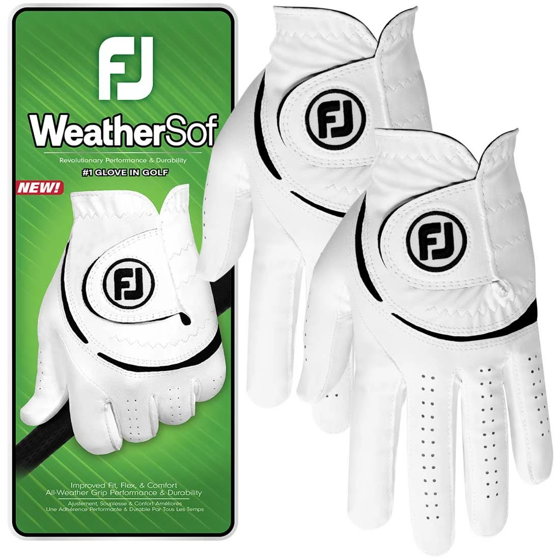 FootJoy WeatherSof Golf Gloves - 2 Pack 1 FootJoy WeatherSof Golf Gloves - 2 Pack