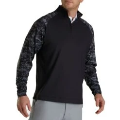 FootJoy Camo Color Block Midlayer -Callaway Store footjoy camo color block midlayer black itempicture