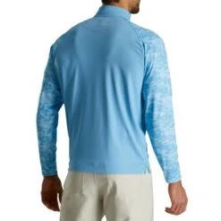 FootJoy Camo Color Block Midlayer -Callaway Store footjoy camo color block midlayer light blue back itempicture