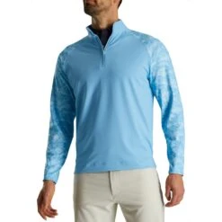 FootJoy Camo Color Block Midlayer -Callaway Store footjoy camo color block midlayer light blue itempicture