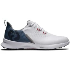 FootJoy FJ Fuel Golf Shoes White/Blue Fog/Red