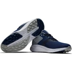 FootJoy Flex Golf Shoes Navy/Grey -Callaway Store footjoy flex golf shoes navy grey 56285 combo itempicture
