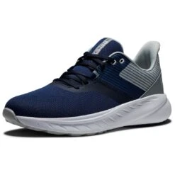 FootJoy Flex Golf Shoes Navy/Grey -Callaway Store footjoy flex golf shoes navy grey 56285 toe itempicture