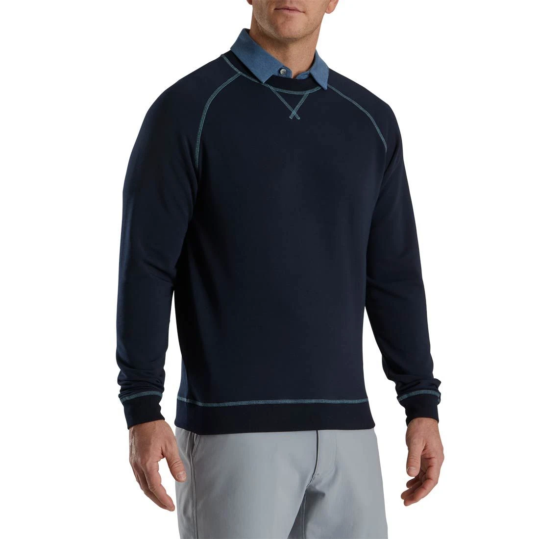 FootJoy French Terry Crewneck 3 FootJoy French Terry Crewneck - Image 3