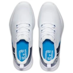FootJoy Fuel Sport Golf Shoes White/Blue 13 FootJoy Fuel Sport Golf Shoes White/Blue -Callaway Store footjoy fuel sport golf shoes white blue 55454 top itempicture