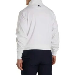 FootJoy Half Zip Pullover 10 FootJoy Half Zip Pullover -Callaway Store footjoy half zip pullvoer white back 2 itempicture