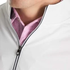 FootJoy Half Zip Pullover 11 FootJoy Half Zip Pullover -Callaway Store footjoy half zip pullvoer white detail itempicture