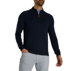 FootJoy Half-Zip Sweater -Callaway Store footjoy half zip sweater navy itempicture
