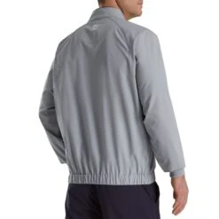 FootJoy Half Zip Windshirt -Callaway Store footjoy half zip windshirt grey back itempicture
