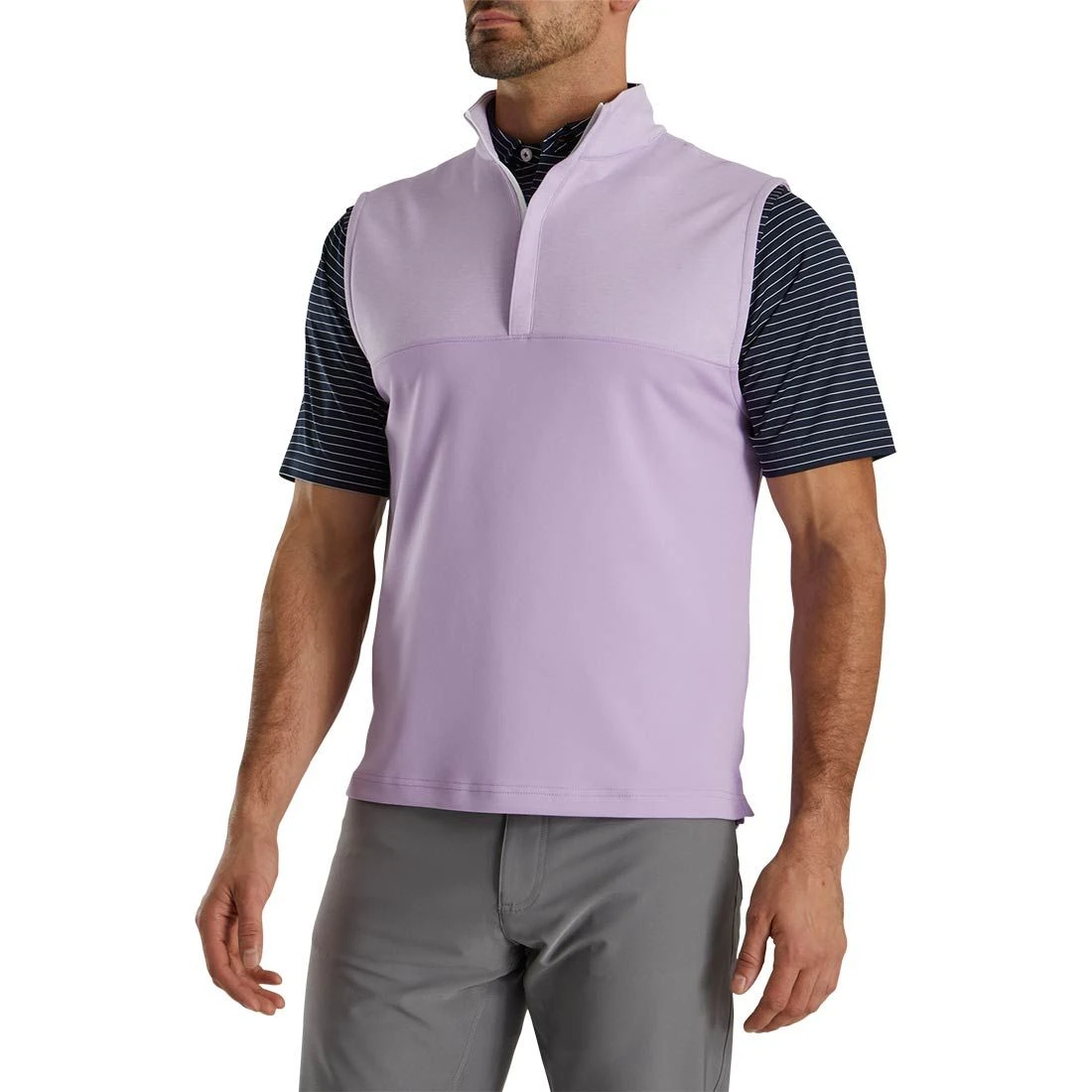 FootJoy Heather Yoke Half Zip Vest 4 FootJoy Heather Yoke Half Zip Vest - Image 4
