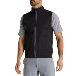 FootJoy HydroKnit Vest 7 FootJoy HydroKnit Vest -Callaway Store footjoy hydroknit vest black charcoal front itempicture
