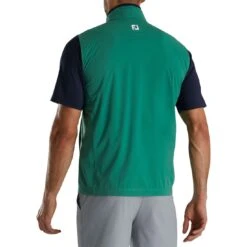 FootJoy HydroKnit Vest 9 FootJoy HydroKnit Vest -Callaway Store footjoy hydroknit vest evergreen navy back itempicture