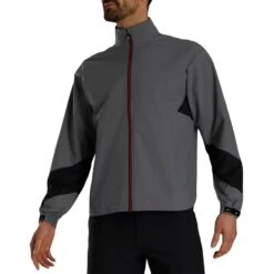 FootJoy HydroLite X Rain Jacket 11 FootJoy HydroLite X Rain Jacket -Callaway Store footjoy hydrolite x rain jacket charcoal black front itempicture