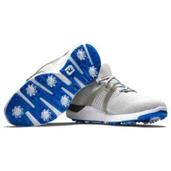 FootJoy HyperFlex Golf Shoes Grey/White/Blue 10 FootJoy HyperFlex Golf Shoes Grey/White/Blue -Callaway Store footjoy hyperflex golf shoes grey white blue alternate