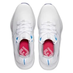 FootJoy HyperFlex Golf Shoes White/Blue 9 FootJoy HyperFlex Golf Shoes White/Blue -Callaway Store footjoy hyperflex golf shoes white blue 51118 top itempicture