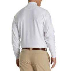 FootJoy Long Sleeve Mock Shirt -Callaway Store footjoy long sleeve mock shirt white back itempicture