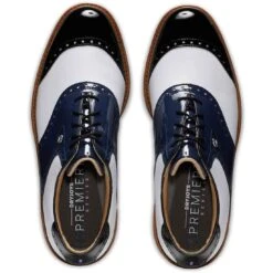 FootJoy Premiere Series Wilcox Golf Shoes Navy/White 11 FootJoy Premiere Series Wilcox Golf Shoes Navy/White -Callaway Store footjoy premiere series wilcox golf shoes navy white 54323 top itempicture