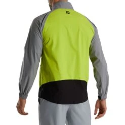 FootJoy Select LS Rain Jacket 5 FootJoy Select LS Rain Jacket -Callaway Store footjoy select ls rain jacket lime grey back itempicture