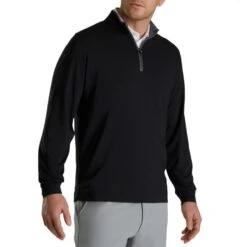 FootJoy Lightweight Solid Midlayer -Callaway Store footjoy solid midlayer withtrim black itempicture
