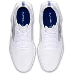 FootJoy Superlites XP Golf Shoes White/Blue 11 FootJoy Superlites XP Golf Shoes White/Blue -Callaway Store footjoy superlites xp golf shoes white blue top itempicture